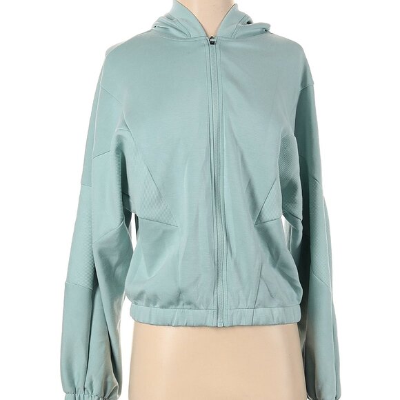 Sincerely Jules Turquoise Zip Up Medium Sweatshirt - Picture 1 of 4